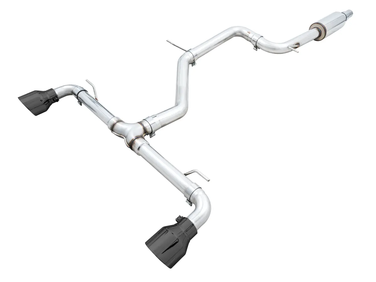 Awe Track Edition Exhaust For Vw Mk8 Gti - Diamond Black Tips 1