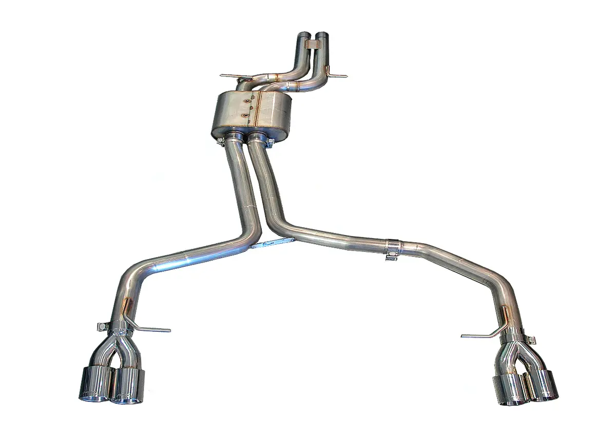 Awe Track Edition Exhaust For Audi B8 S4 3.0T - Chrome Silver Tips (90Mm) 1