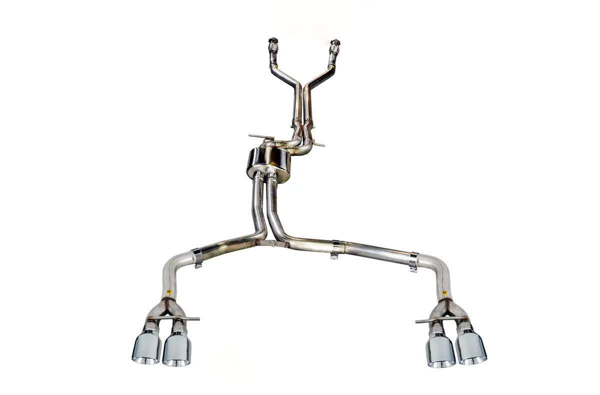 Awe Track Edition Exhaust For Audi C7 S7 4.0T - Chrome Silver Tips 1