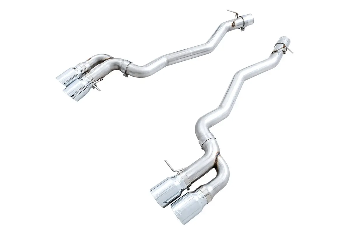 Awe Track Edition Axleback Exhaust For Bmw F90 M5 - Chrome Silver Tips 1