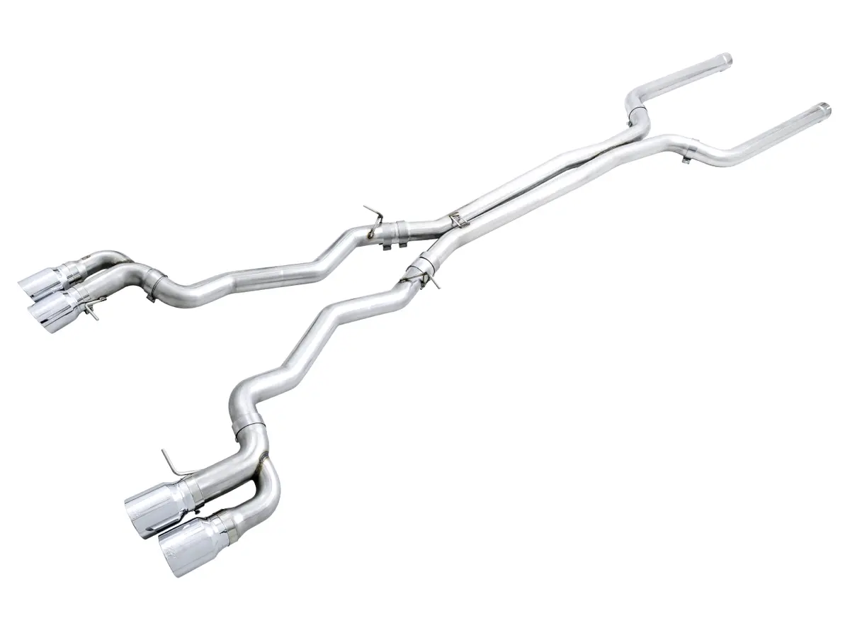 Awe Track Edition Catback Exhaust For Bmw F90 M5 - Chrome Silver Tips 1