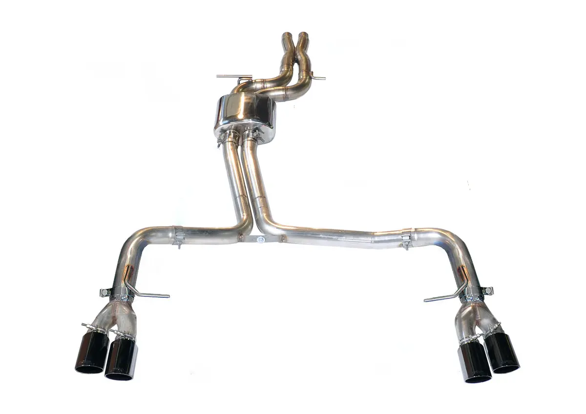 Awe Track Edition Exhaust For Audi B8 S4 3.0T - Diamond Black Tips (102Mm) 1