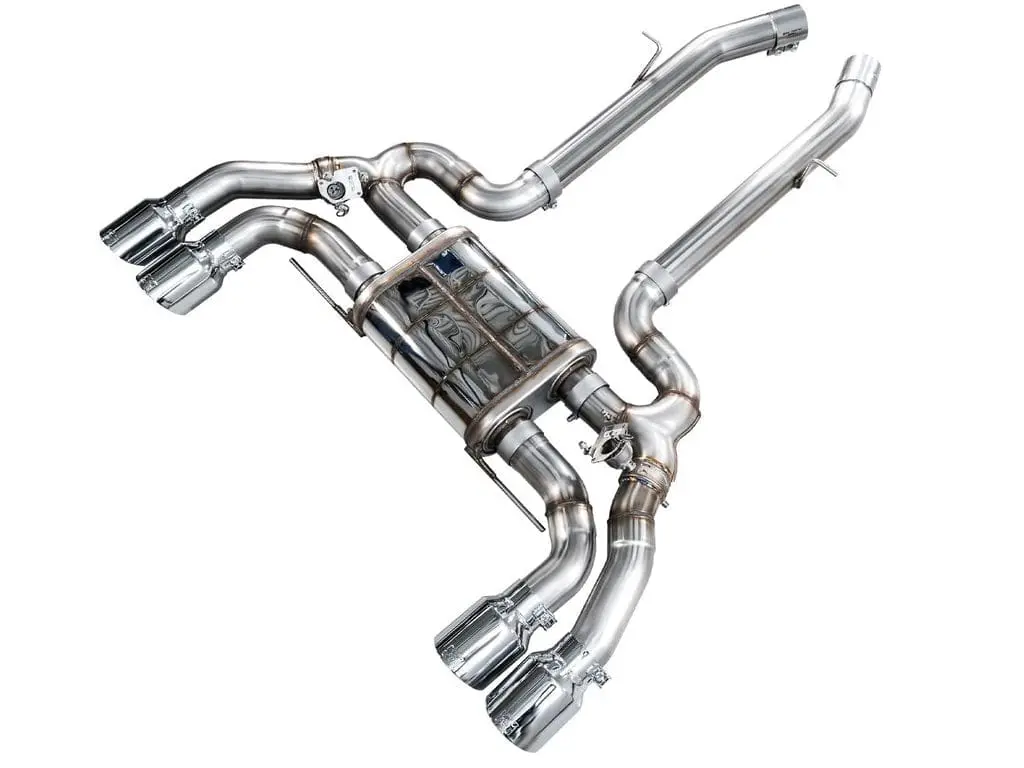 Awe Switchpath™ Axle-Back Exhaust For Bmw F97 X3m Awd - Chrome Silver Tips 1