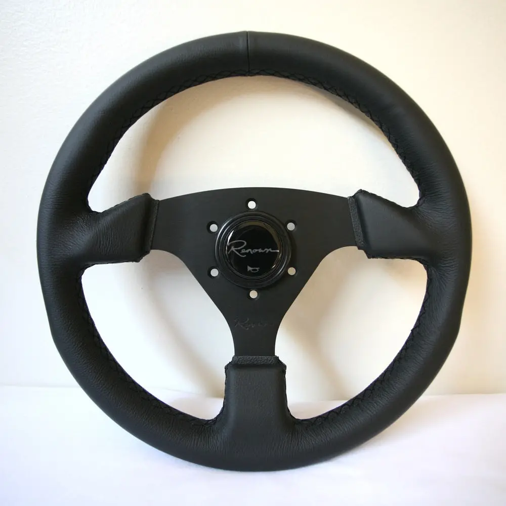 Renown Clubsport Steering Wheel - Black Stitching 1