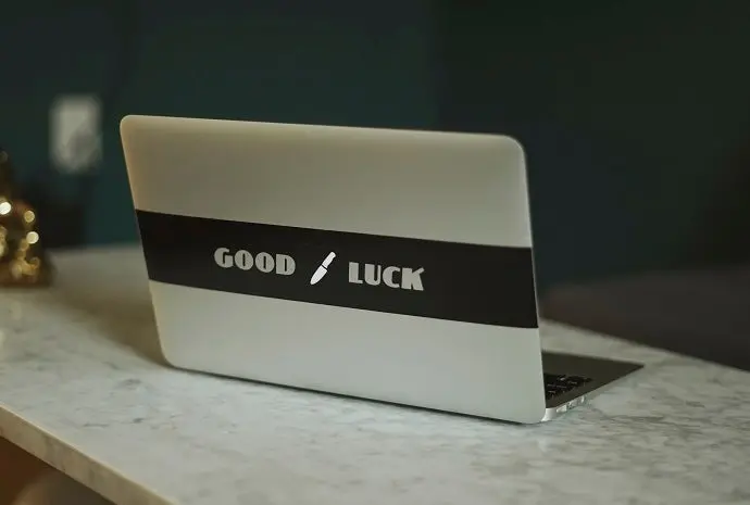 Good / Luck Macbook Decal 1