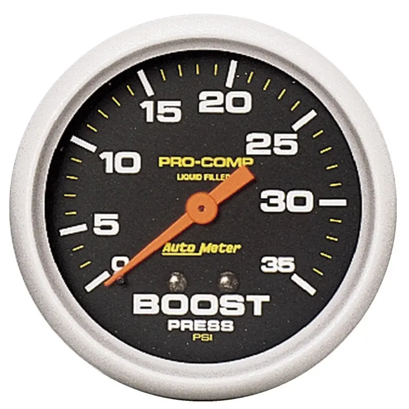 2-5/8" Boost, 0-35 Psi, Mechanical, Liquid Filled, Pro-Comp 1