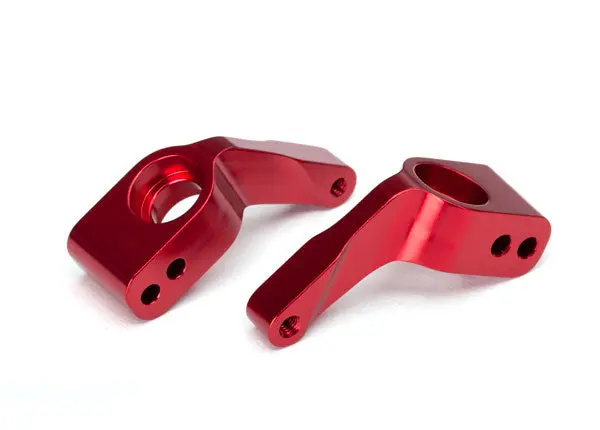 3652X Traxxas Aluminum Stub Axle Carriers Red 1