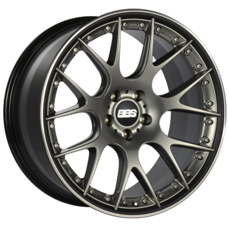 Bbs Ch-Rii 21X9 5X120 Et28 Satin Platinum Center Black Lip Ss Rim Prot Wheel -82Mm Pfs/Clip Req 1