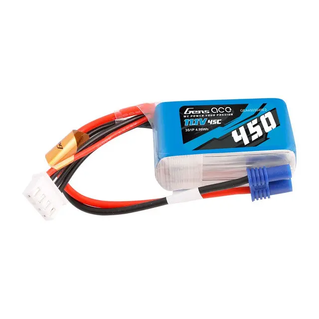 Gens Ace 450Mah 11.1V 45C 3S1p 1