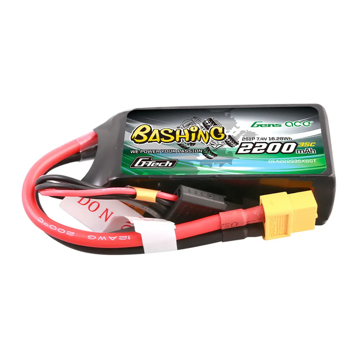 Gens Ace Bashing 11.1V 2200Mah 35C 3S1p G-Tech Lipo Battery Pack With Xt60 Plug 1