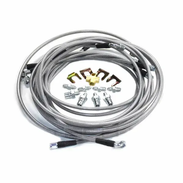 Tech-53 Bmw E36 Hard Line To Stainless Steel Braided Replacement Kit Obd2 1