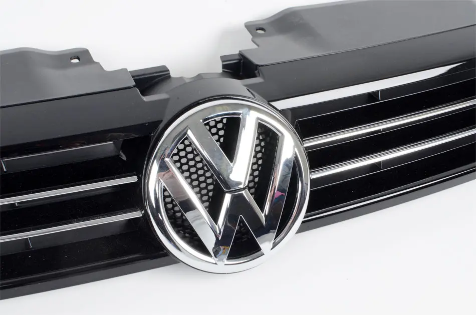 Mk6 Jetta Grille (Satin Black W/ Chrome) 2