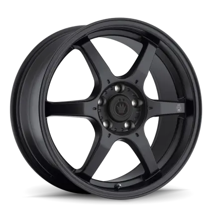 Konig Backbone 17X7.5 5X100 Et45 Matte Black Milling Logo On Spoke 1