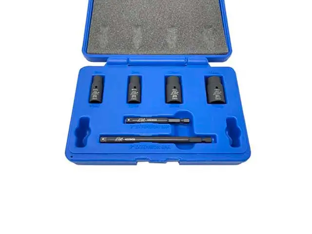 Cta Tools Socket Set - 1/4" Drive 6-Piece Mini Flip Socket Set 1