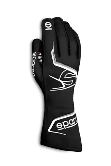 Sparco Competition Gloves Arrow - Black/White - Size 11 (Large) 1