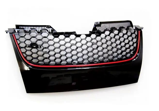 Mk5 Gti / Gli Honeycomb Badgeless Grille (Red Stripe) 1