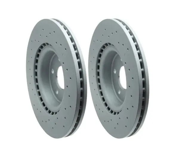 Cross Drilled Front Brake Rotor Set (345X30mm) - Audi / B8 / S4 / S5 / C7 / A6 / A7 / Q5 8R 1