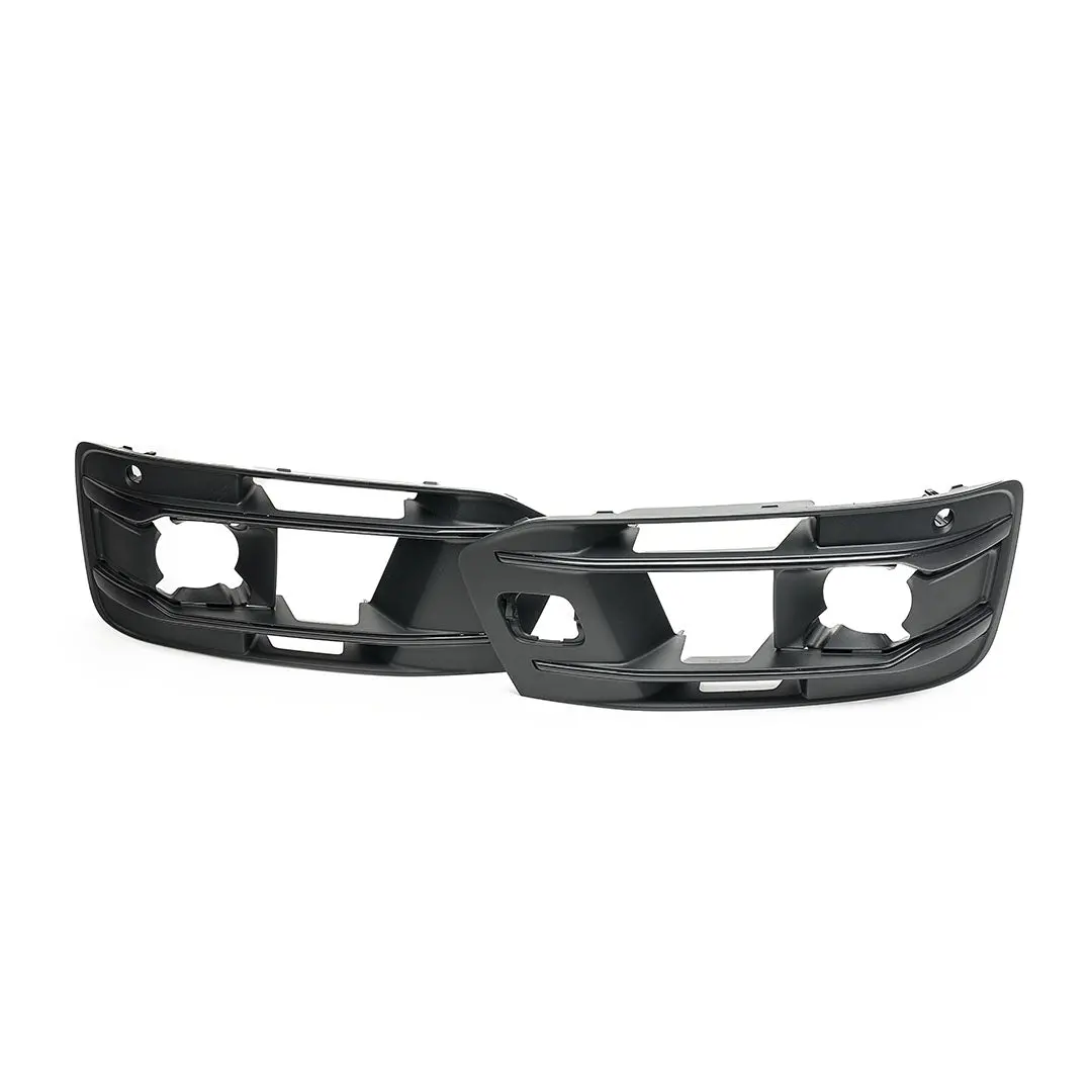 Audi 4M Q7 (Pre-Facelift) Oem Black Optic Lower Grille Set (Left & Right) 1