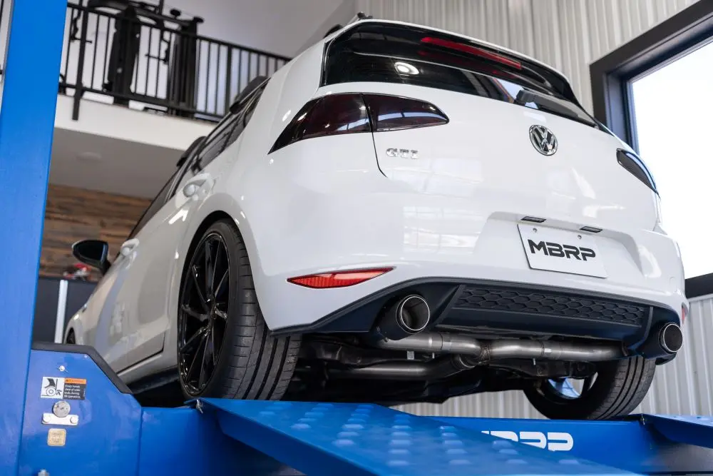 Mbrp Armor Pro Series Mk7/Mk7.5 Gti 3" Cat Back Dual Split Rear Exit Exhaust System With Carbon Fiber Tips 1