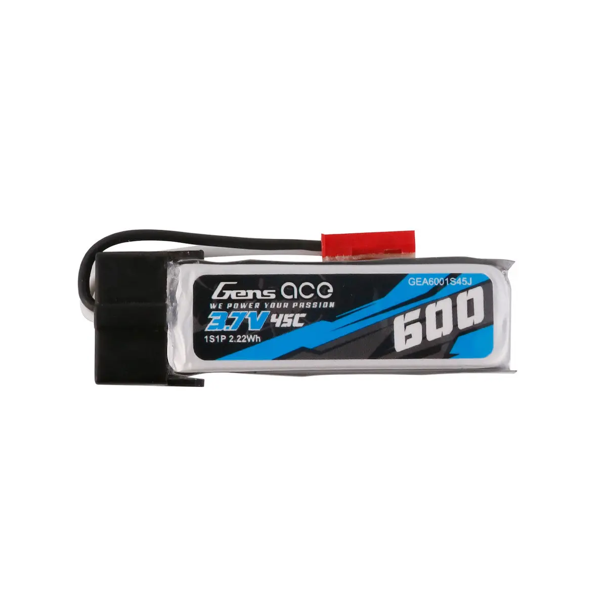Gens Ace 600Mah 3.7V 45C 1S1p Lipo 1