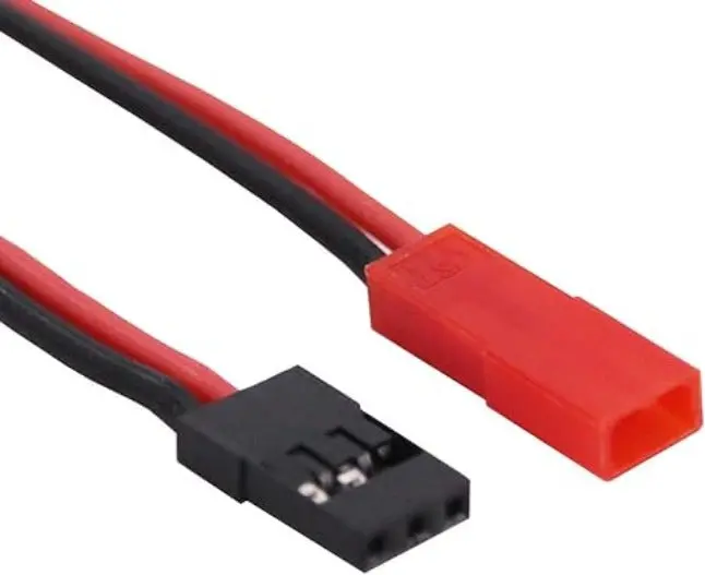 Male Servo Connector Plug To Jst Female 22Awg 10Cm Silicone Wire 1