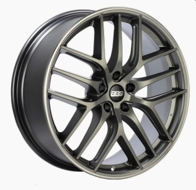 Bbs Cc-R 19X10 5X112 Et48 Satin Platinum Polished Rim Protector Wheel -82Mm Pfs/Clip Required 1
