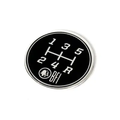 5-Speed Gate Pattern Coin For Heavy Weight Shift Knobs (Longitudinal) 1