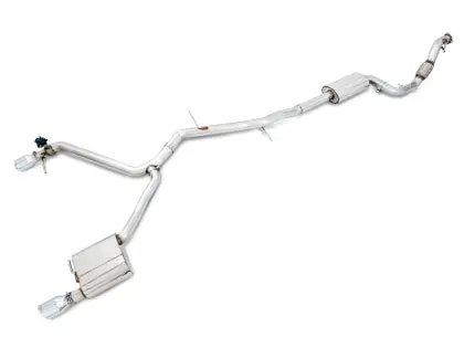 Awe Switchpath™ Exhaust For Audi B9 A4 (Dual Outlet) - Chrome Silver Tips 1