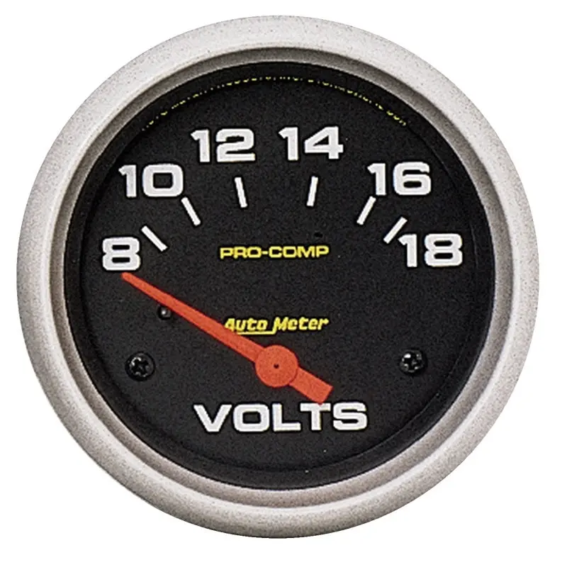 2-5/8" Voltmeter, 8-18V, Air-Core, Pro-Comp 1