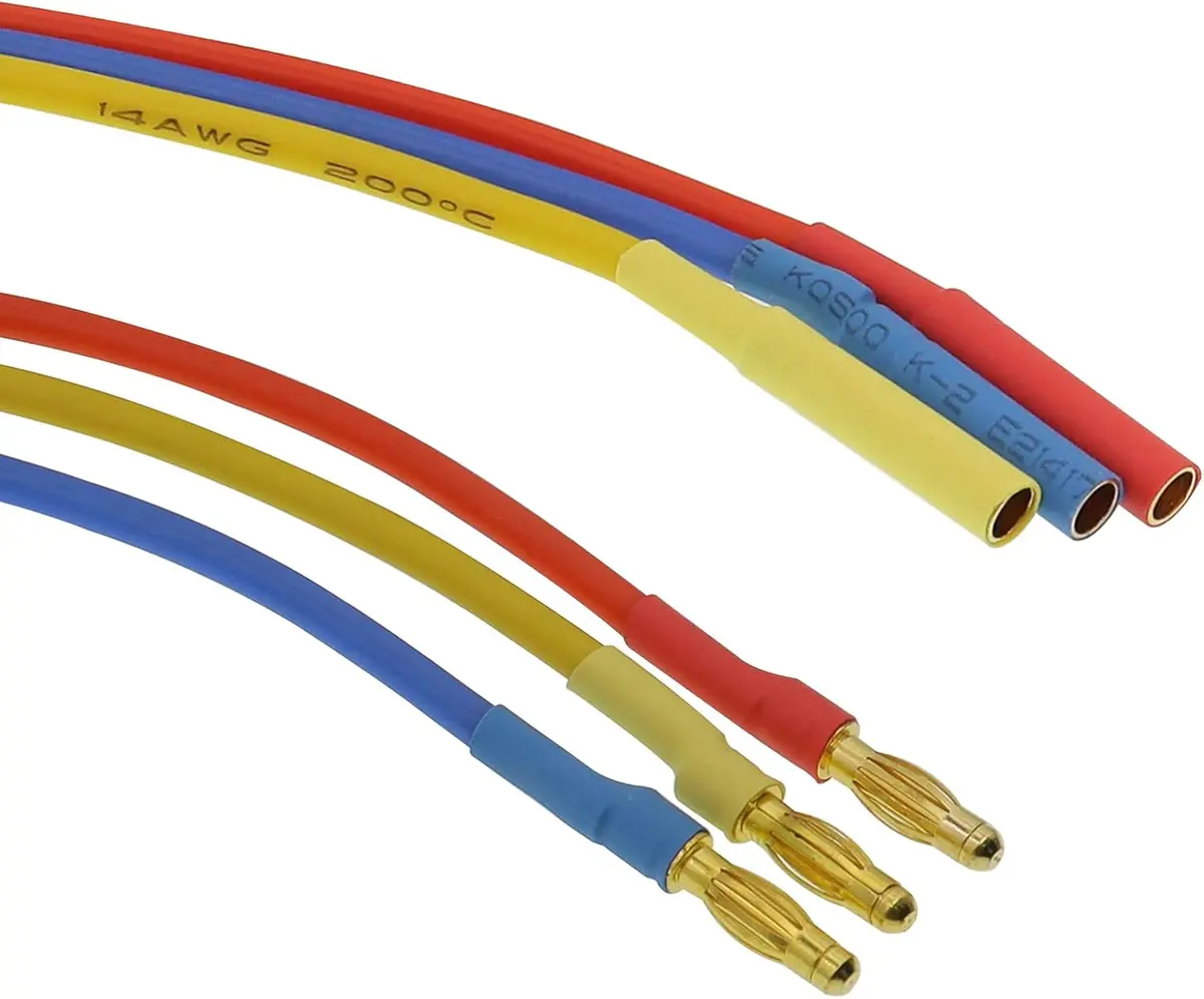 3.0Mm Banana Gold Bullet Connector Extension Cable For Rc Brushless Motor Esc Extension Cable 1
