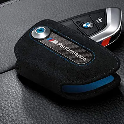 M Performance Key Fob Case - Black Alcantara 1