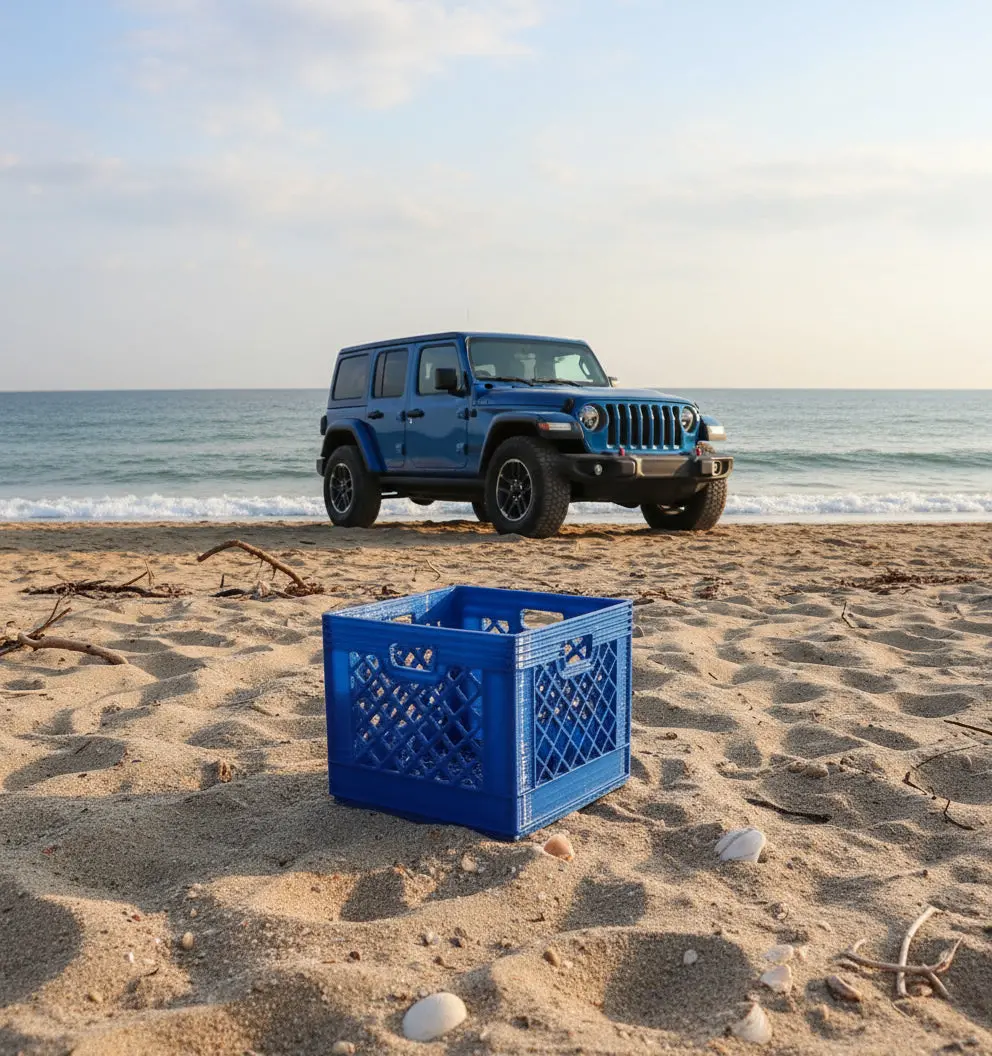 1/10 Scale Blue Milk Crate – Trail Accessory For Rc Crawlers & Scale Builds 1