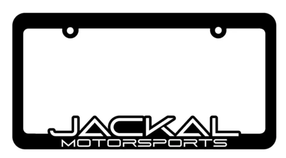 Jackal Motorsports License Plate Frame 1