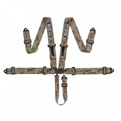 Sparco Competition Seat Harness/Belt - 5Pt Belt Latch Link - Camo 1