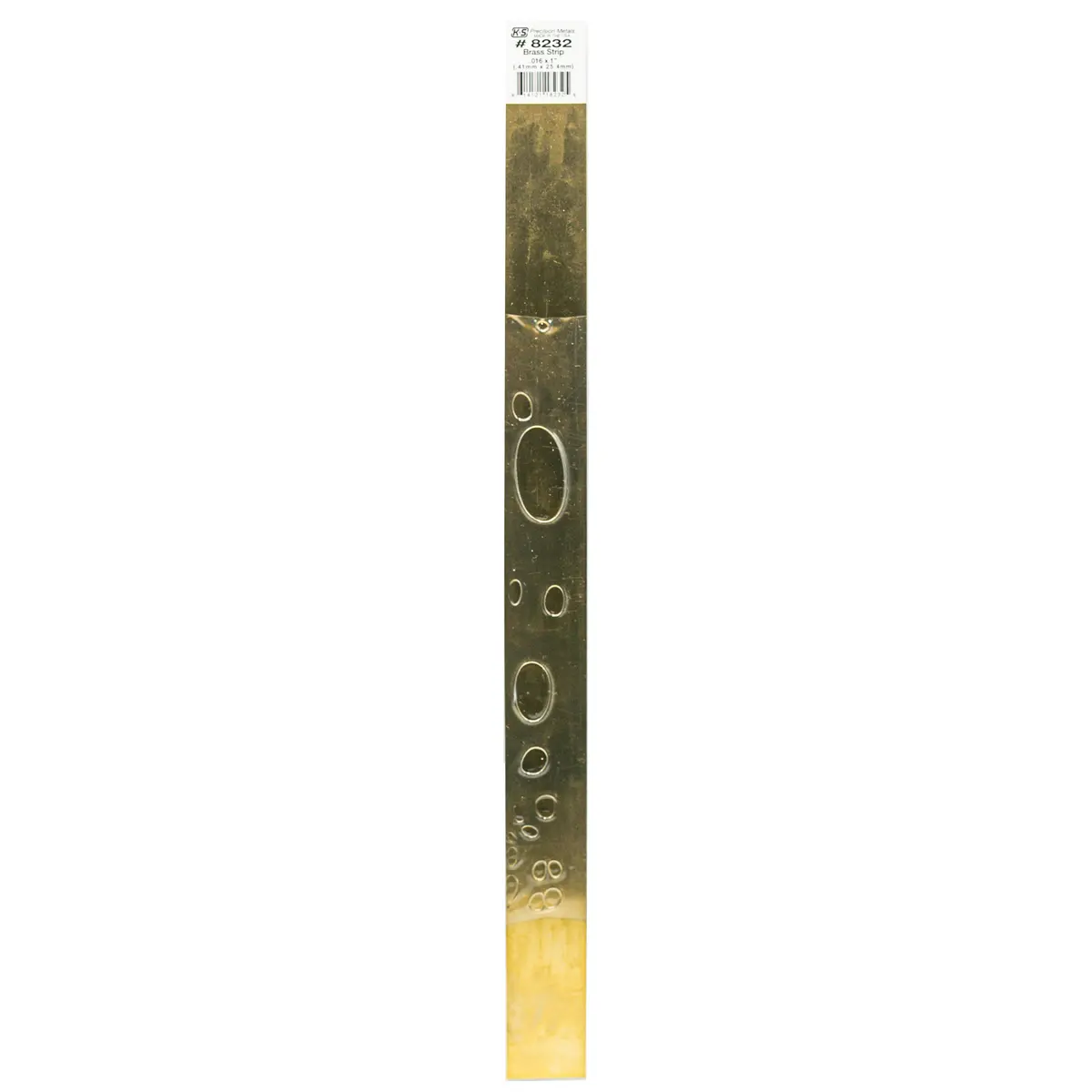 Brass Strip: 0.016" Thick X 1" Wide X 12" Long (1 Piece) 1