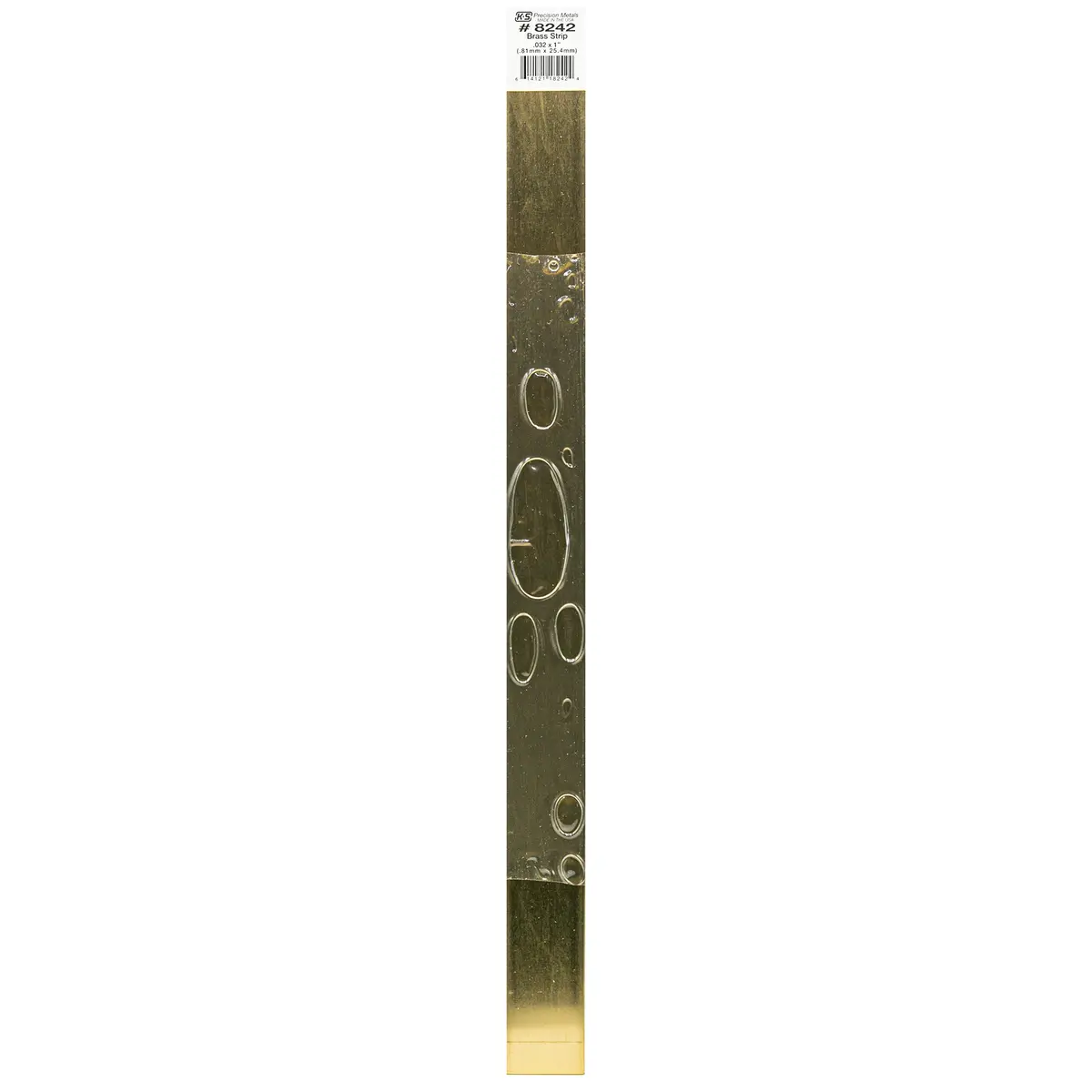 Brass Strip: 0.032" Thick X 1" Wide X 12" Long (1 Piece) 1
