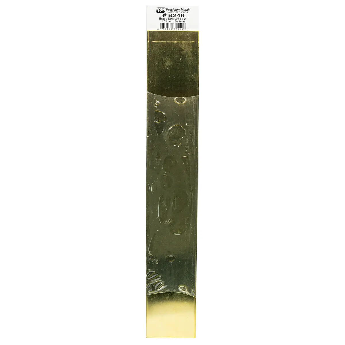 Brass Strip: 0.064" Thick X 2" Wide X 12" Long (1 Piece) 1