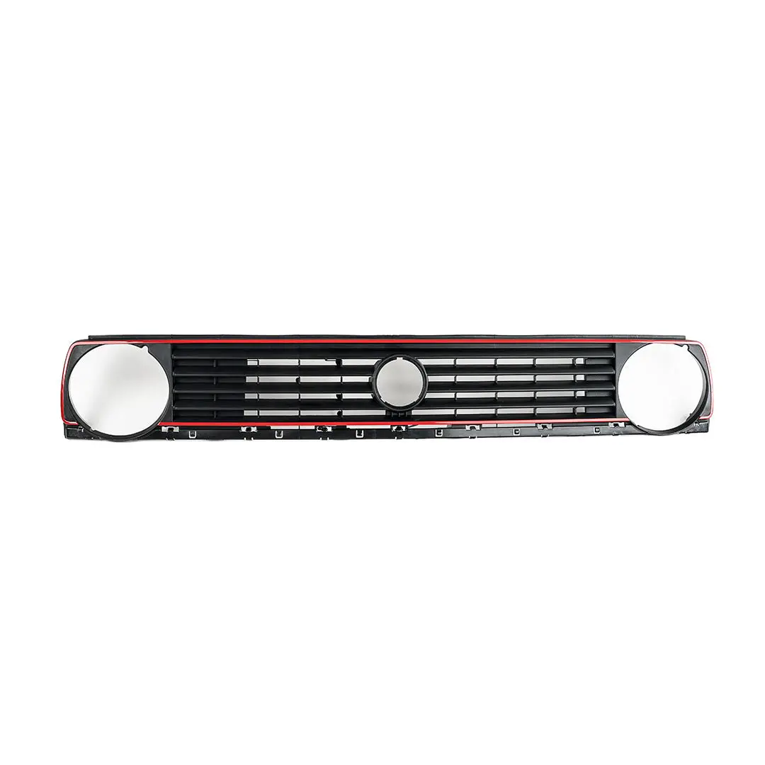 Mk2 5-Slat Single Round Badged Grille - Red Stripe 1