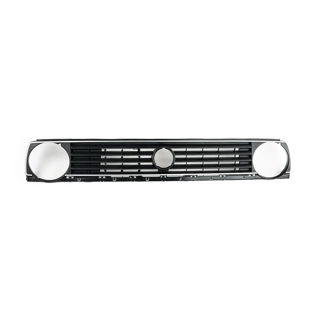 Mk2 5-Slat Single-Round Badged Grille - Silver Stripe 1
