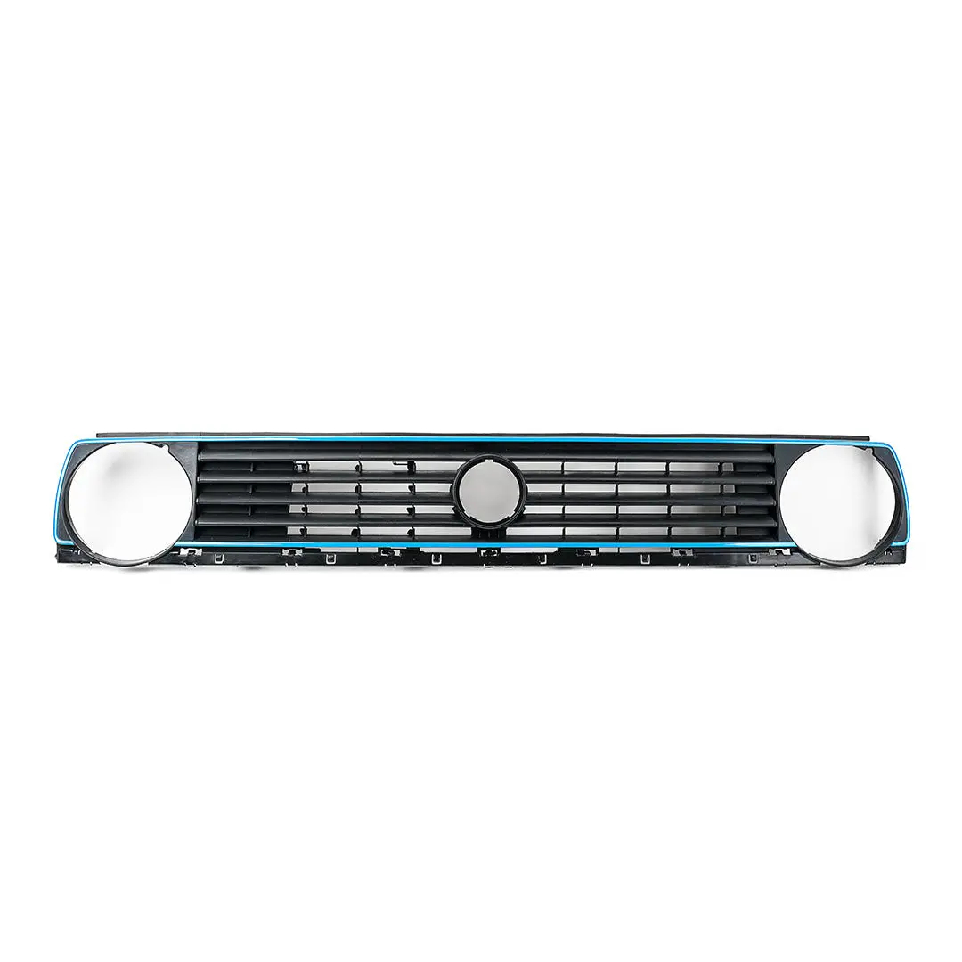 Mk2 5-Slat Single Round Badged Grille - Blue Stripe 1