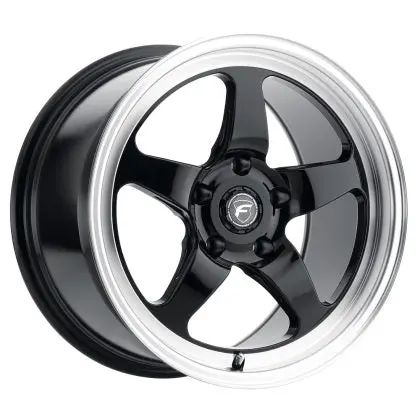 Forgestar D5 Drag 17X10 / 5X120 Bp / Et45 / 7.3In Bs Gloss Black Wheel 1