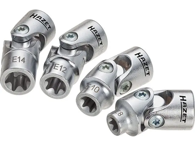 Hazet Torx Universal Joints Socket Set - 3/8" Drive (4-Pieces) 1