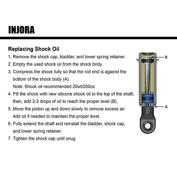 Injora 59Mm Long Threaded Oil Shocks For 1/18 Trx4m (4M-42) Red 2