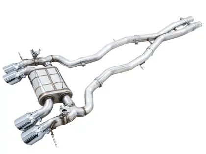 Awe Switchpath™ Catback Exhaust For Bmw G8x M3/M4 - Chrome Silver Tips 1