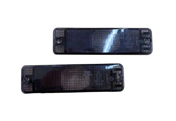 Mk1 Bumper / Mk2 Euro Small Bumper Smoked Faceted Turns Lenses (Pair) 1