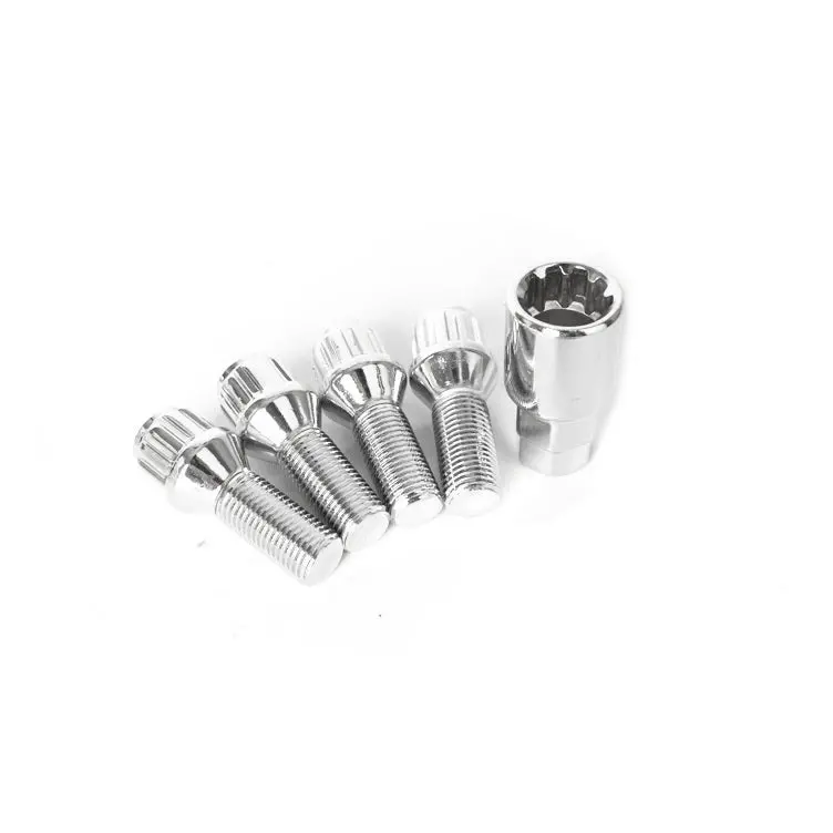 Wheel Lock Kit 14Mm - Cone Seat (Silver) 1