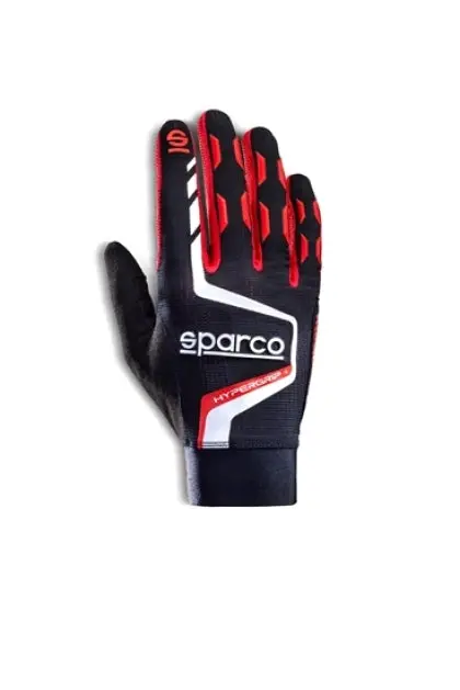 Sparco Competition Gloves Hypergrip+ - Black/Red - Size 11 (Large) 1