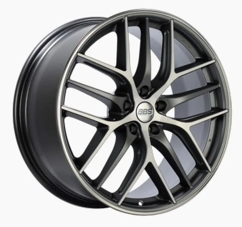 Bbs Cc-R 19X10 5X112 Et48 Satin Graphite Diamond Cut Polished Rim Protector Wheel -82Mm Pfs Required 1