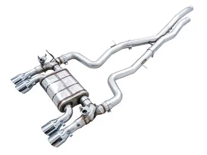 Awe Switchpath™ Catback Exhaust For Bmw F8x M3/M4 - Chrome Silver Tips 1
