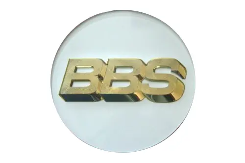 Genuine Bbs Ch / Ch-R / Ck / Rx-Ii / Covz033 Logo Caps (White/Gold) 1